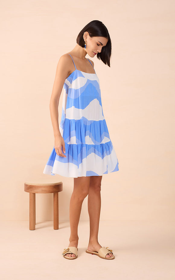 Tatiane Flow Print Mini Dress - Romantiques