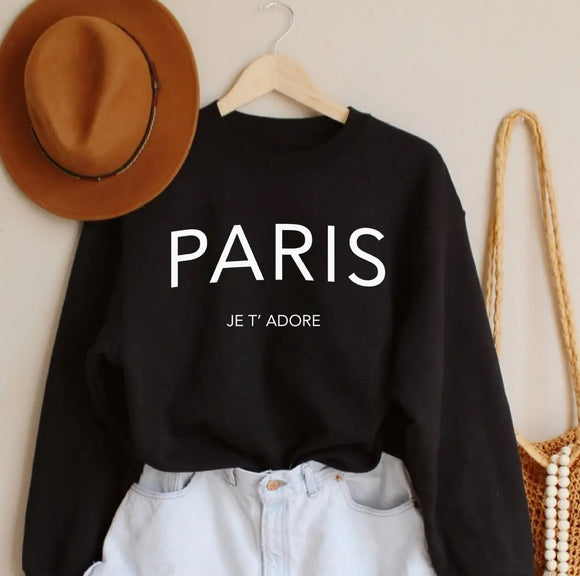 Paris Je t’ adore long sleeve sweatshirt 