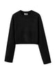 Najah Fuzzy Cashmere Sweater in Black