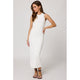 Wide Rib High Neck Maxi Dress