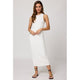 Wide Rib High Neck Maxi Dress