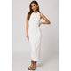 Wide Rib High Neck Maxi Dress