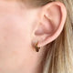 18k Gold Filled Diamond Shaped Clicker Earrings