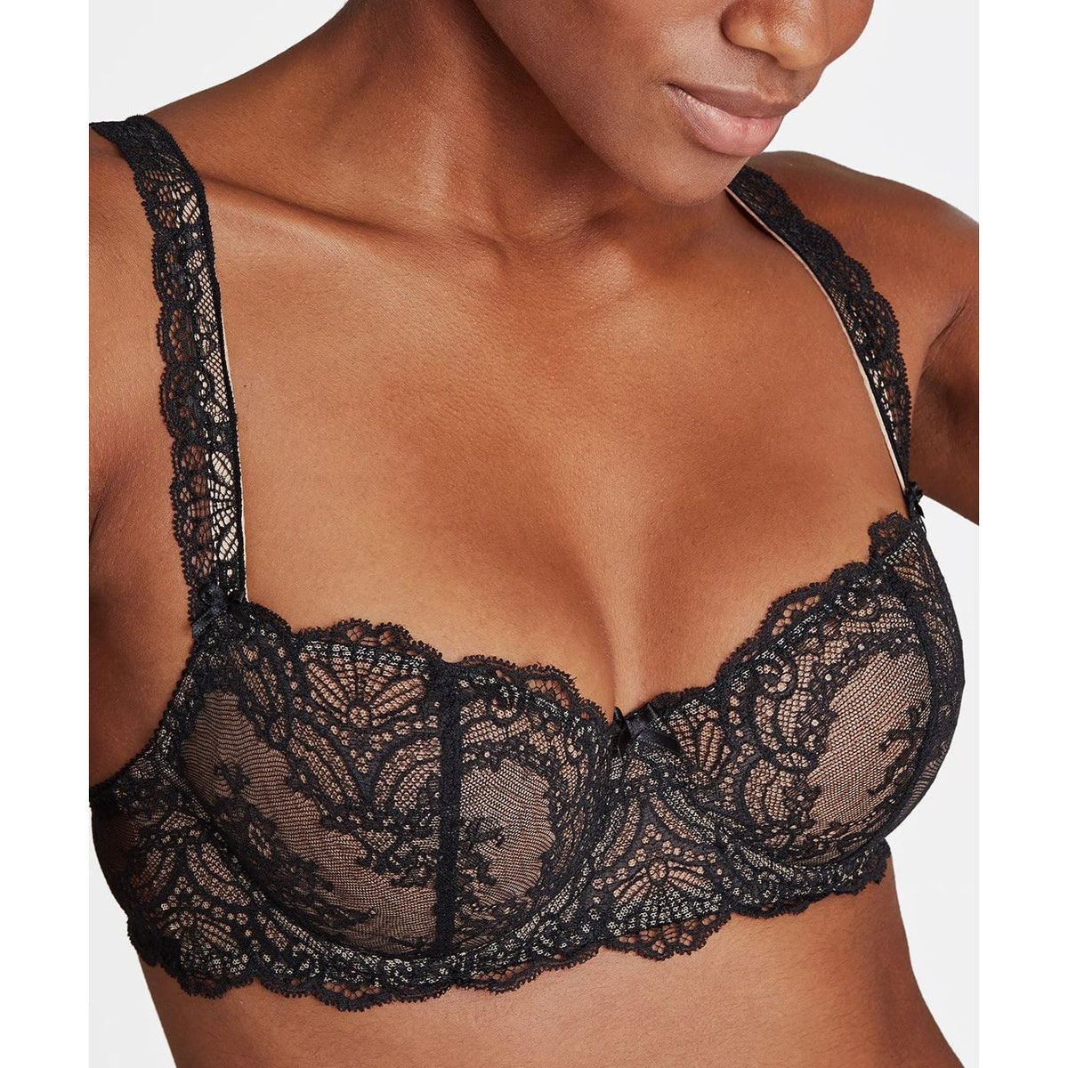 Danse Des Sens Half Cup Bra in Noir