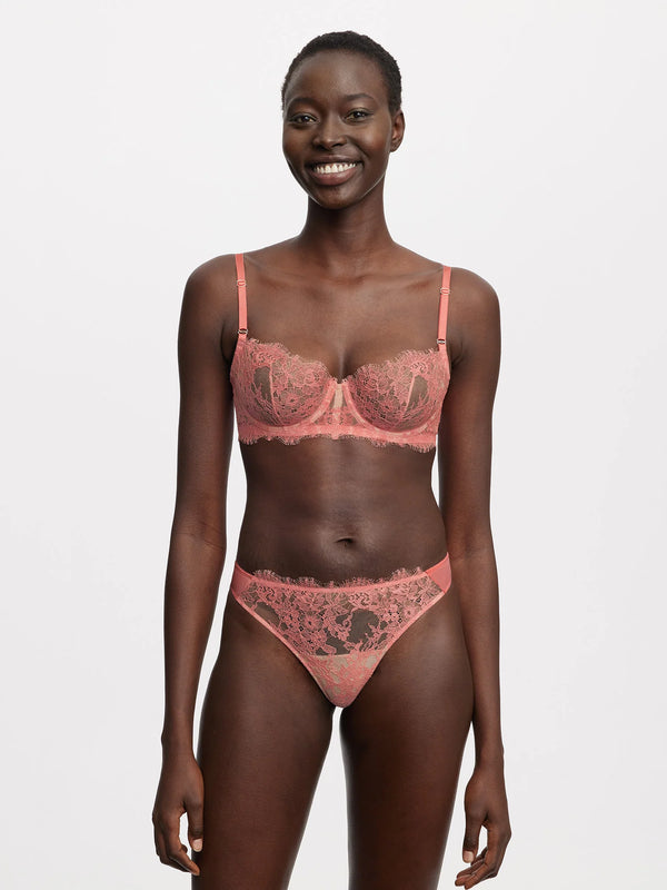 Entice Balconette Bra in Geranium/Cashmere