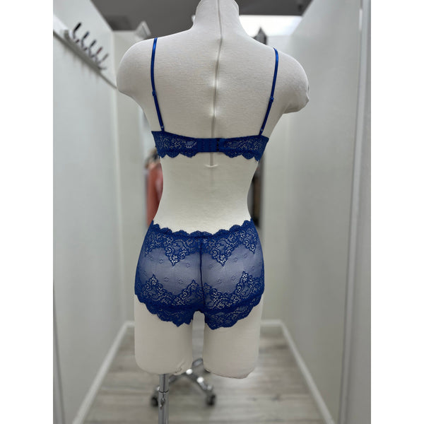 So Fine Lace Hipster in Cobalt