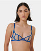 Etta Wired Bra in Egyptian Blue/Sheer