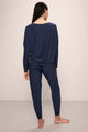 Eberjey Softest Sweats Pullover in Navy