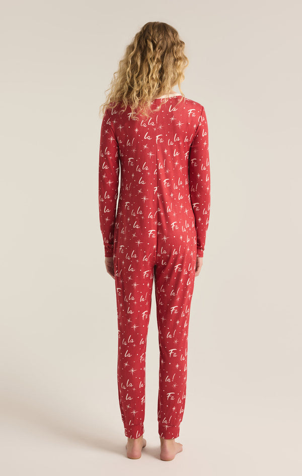 Fa La La Onesie in Haute Red