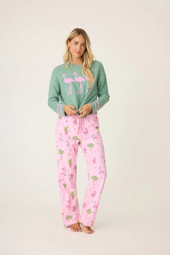 Holiday Flamingo Flannel Pajama Pants