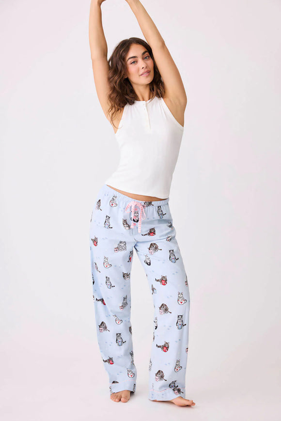 Coffee & Cat Naps Flannel PJ Pants