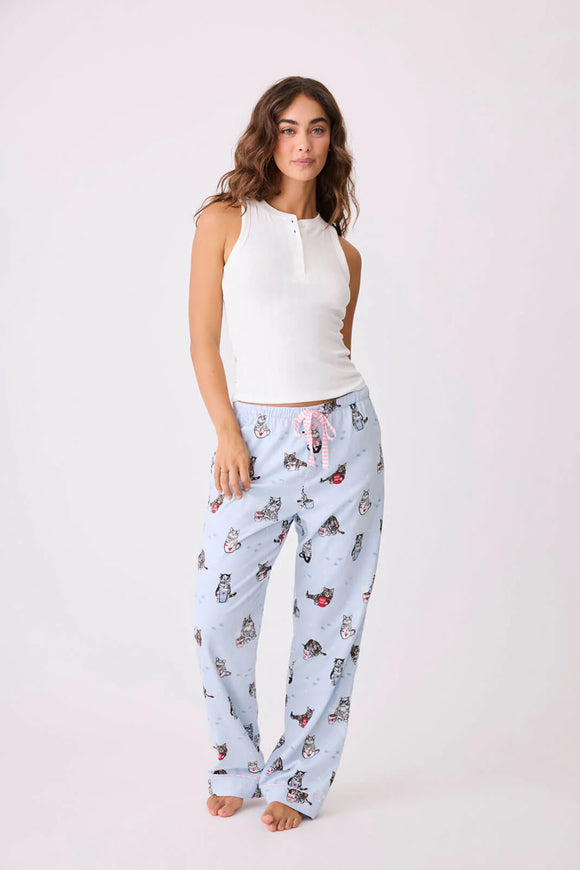 Coffee & Cat Naps Flannel PJ Pants