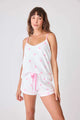 Choose Happy PJ Shorts Set in Bubble Gum Pink