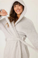 Teddy Bear Plush Robe in Grey