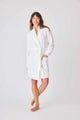 Cable Knit Robe in Ivory