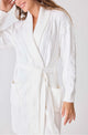 Cable Knit Robe in Ivory