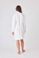 Cable Knit Robe in Ivory