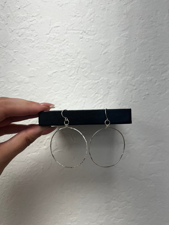 April Martin Medium Hammered Hoops