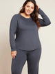 Goodnight Raglan Sleep Top in Storm