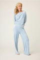 Spread Love PJ Set in Pale Blue