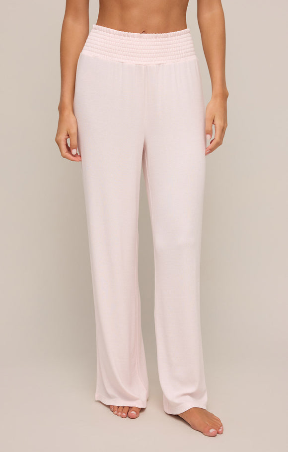 Dawn Luxe Rib Pant in Pink Whisper