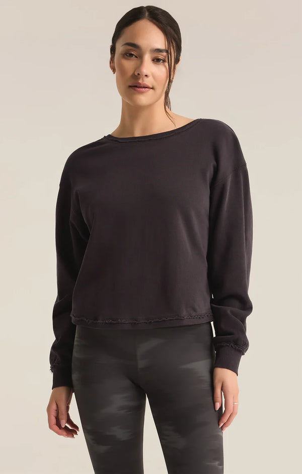 Reversible Twist Fleece Sweatshirt