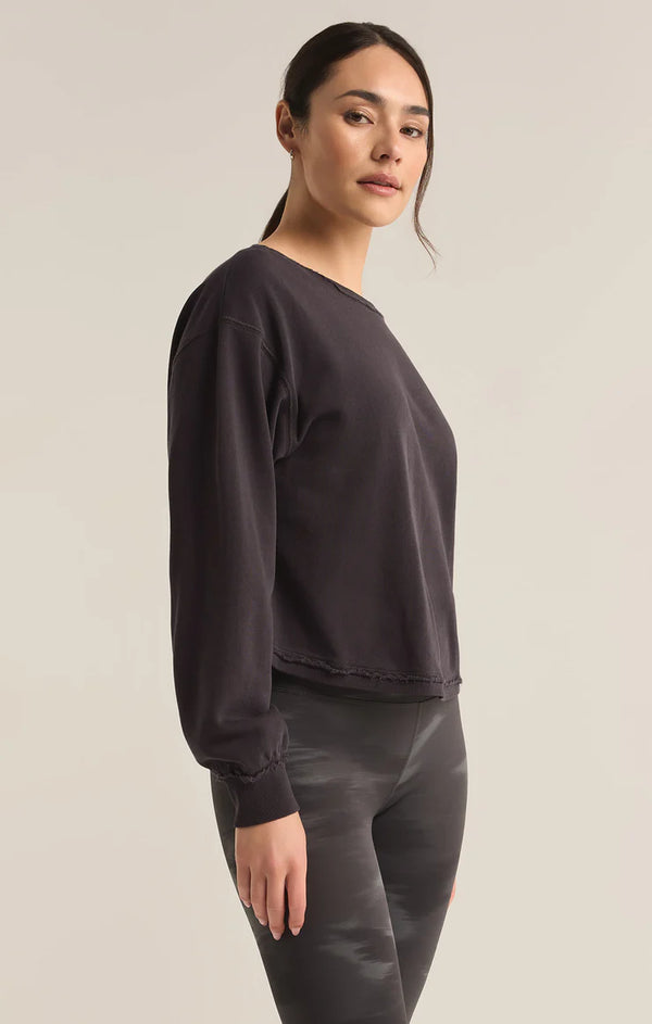 Reversible Twist Fleece Sweatshirt