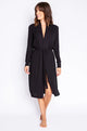 Textured Essential Robe in Black - Romantiques