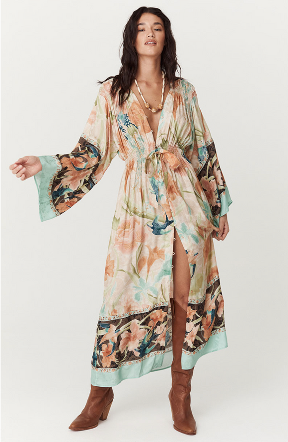 Painters Garden Gown in Seafoam