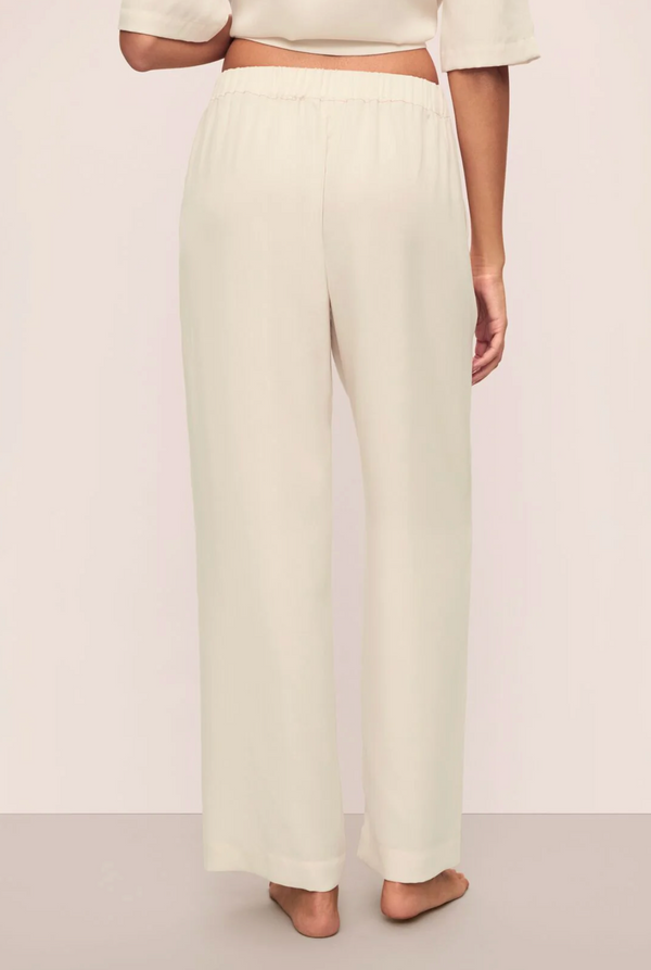 Tencel Woven Relaxed Pant in Ecru - Romantiques