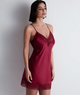 Midnight Whisper Nightie in Crimson Red