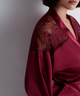 Midnight Whisper Kimono in Crimson Red